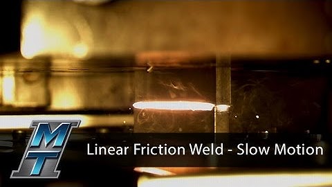 Linear Friction Welder - Slow Motion