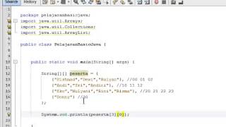 Basic Java 24 pelajaran multidimensional Arrays