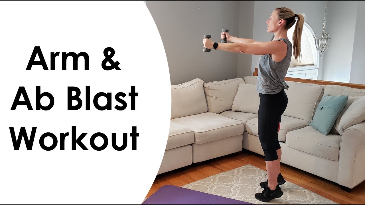 ARM & AB BLAST WORKOUT (with MINI BALL & WEIGTHS)