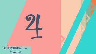 Timer 5 seconds countdown Intro Video in PowerPoint - beautiful pastel colors new