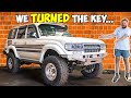 First start of our turbo barra 80 series toyota land cruiser