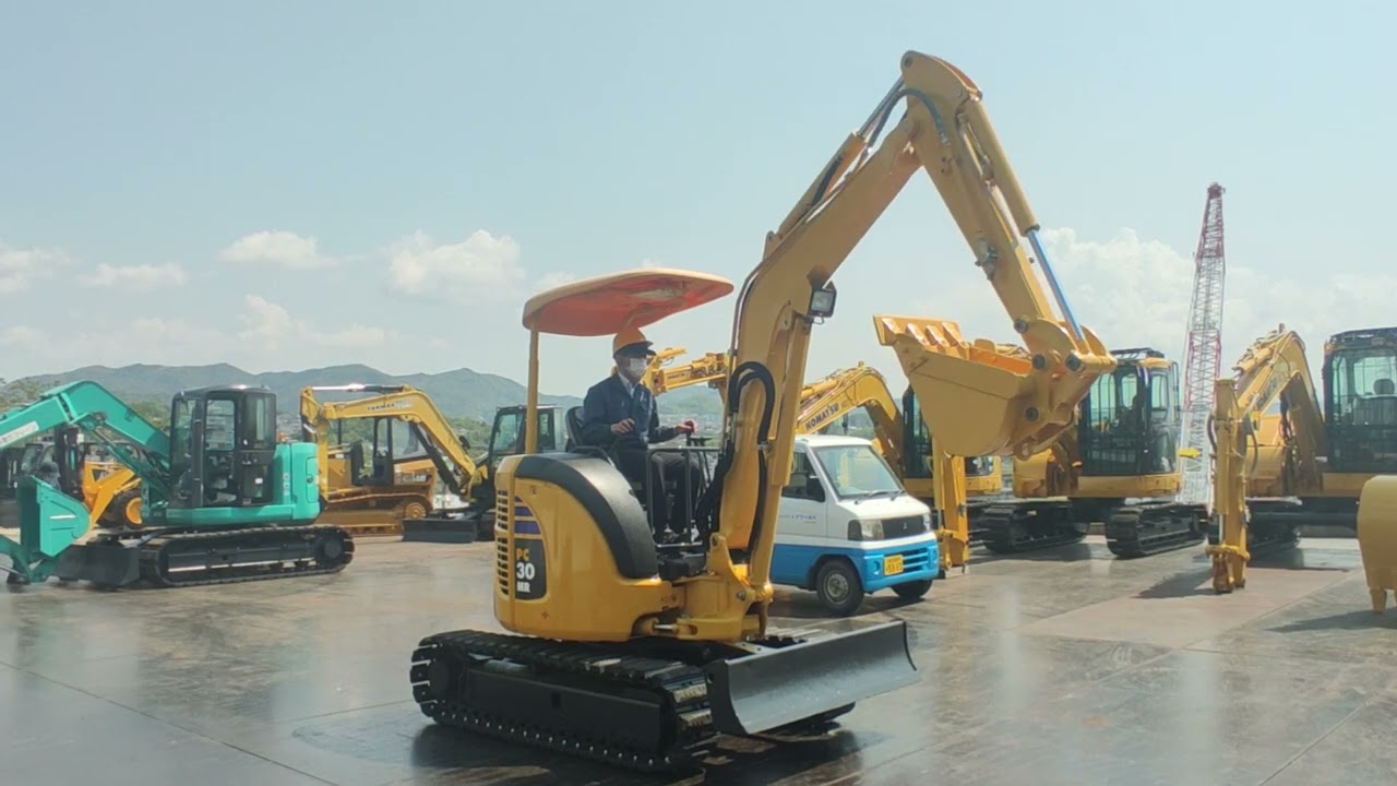 コマツ製 0.15m3用ミニ油圧ショベル PC30MR-3 配管仕様