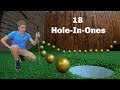 Scoring 18 holeinones mini golf trick shots  thats amazing