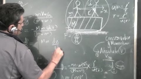 conservation of momentum -man moving on raft- solution to irodov problem 159 physics for class 12