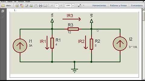 Resolución Método de Nodos con fuentes dependientes