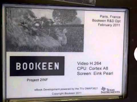 Bookeen displays smooth video playback on eInk Panel