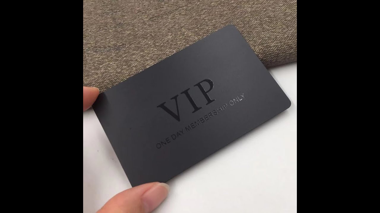 metal business card