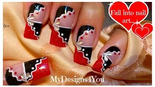 Red and Black Abstract Nail Art | Nail Art for Long Nails ♥ Абстрактный Дизайн Ногтей