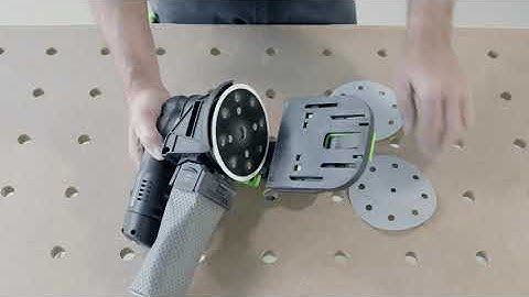 ES-ETS/C Quick Guide - Changing the sanding paper