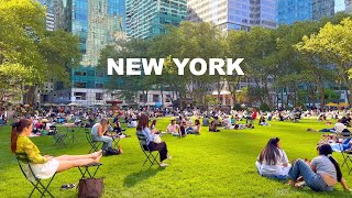New York City Walking Tour May 2024  Manhattan 4K NYC Walk  Bryant Park Lawn  to Penn Station