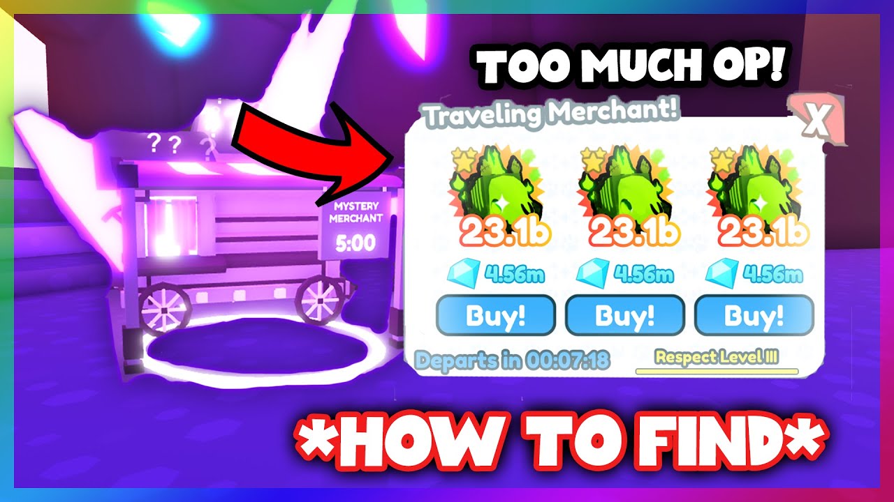 *OP!!* How to find the Mysterious Travelling Merchant in Pet Simulator