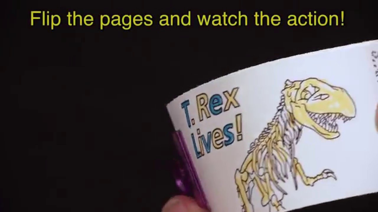 Fliptomania Dinosaur Animation Flipbooks Pack of 3