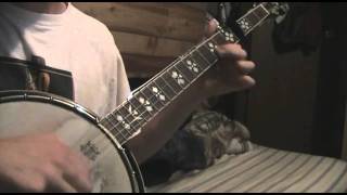 Video thumbnail of "cotton eye joe on banjo(clawhammer)"