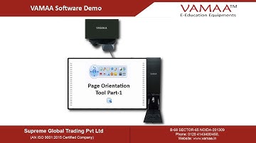 VAMAA Interactive Whiteboard Software Demo(Page Orientation Tool Part-1)