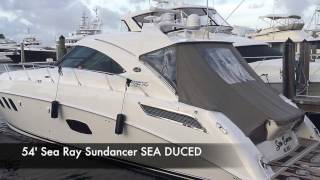54' Sea Ray Sundancer 2010 SEA DUCED - Bradford Marine Yacht Sales