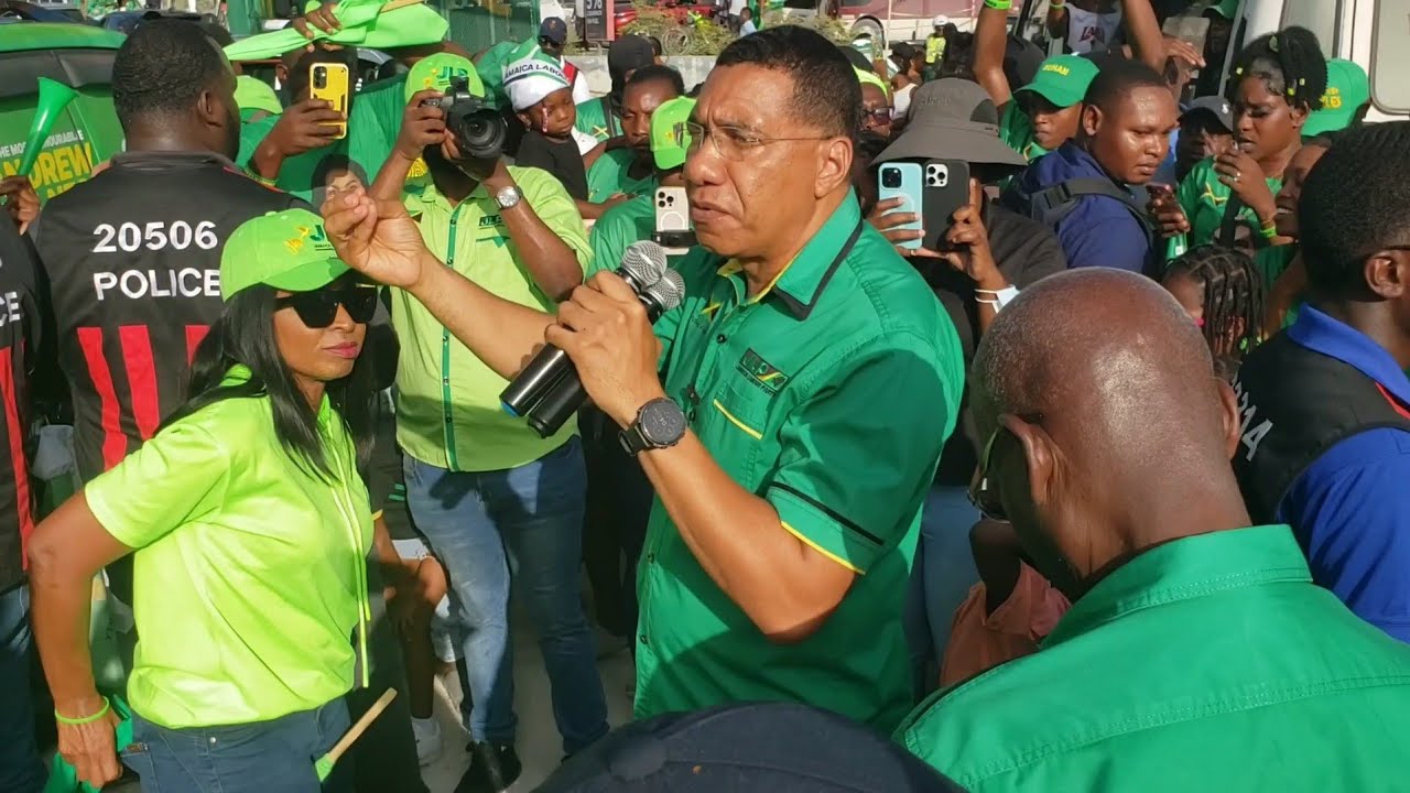ST THOMAS ROAD TOUR Andrew Holness And His Choose Jamaica Tean Motorcade In Port Morant 