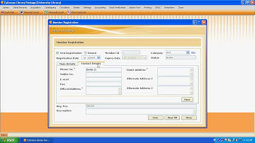 Library Package-library accounting software - Member Registration-Renew