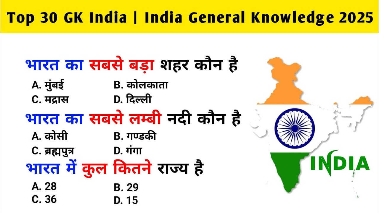 General Knowledge | General Knowledge 2025 | GK Quiz | Question And