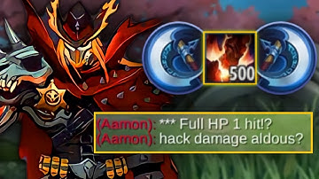 ALDOUS CRITICAL BUILD + 500 STACK?? UNBELIEVABLE 1 HIT HACK