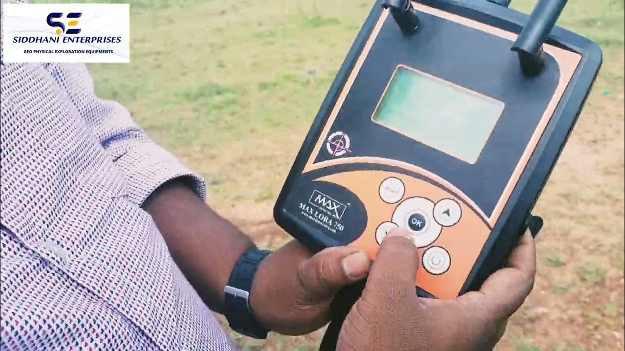 Max water detector Lora 750 field test waterdetector borewell point