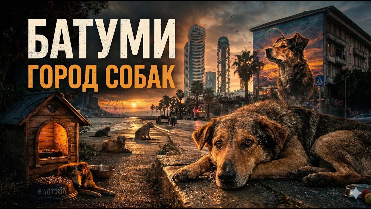 Батуми город собак | Бездомные собаки Батуми | Документальная зарисовка
