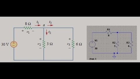Measuring voltages and currents in SPICE (Electric Circuit Analysis | Example 2.8)