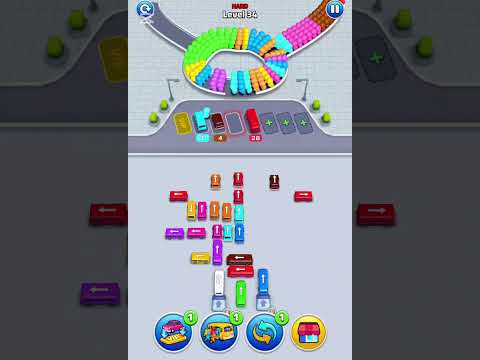 【Bus Fever! Car Jam Escape】Level 34をノーアイテムでクリアする駐車枠管理と手順