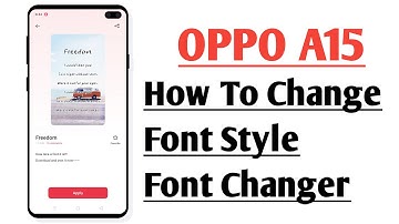 OPPO A15 How To Change Font Style Font Changer