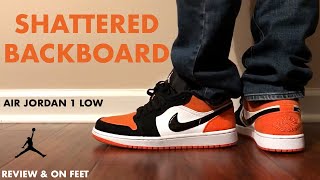 Air Jordan 1 Low Shattered Backboard Review and On Feet