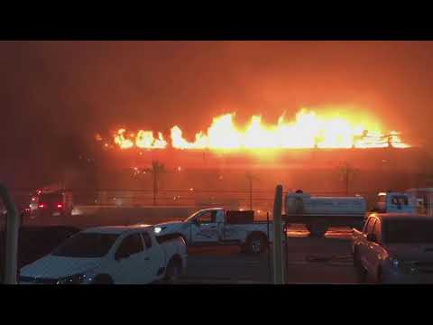 SE INCENDIA EL AUTÓDROMO INTERNACIONAL DE TERMAS DE RIO HONDO  gentileza el termeño