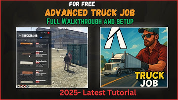 Free FiveM Script-Advanced Truck Job with Level System & Clean UI