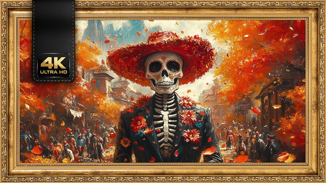 Día de los Muertos: A Stunning 4K Art Experience - 6 Hours of Art for Your TV!