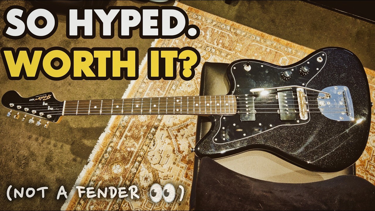 Foals FJM7 Jazzmaster in Pearl Black Metallic Sparkle | UNBOXING +