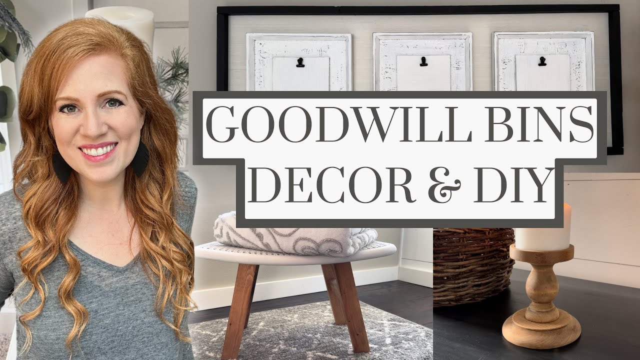 GOODWILL OUTLET 🏠HOME DECOR HAUL & 🛠️ DIY • SHOP WITH ME • DECORATIONS