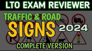 2024 LTO TRAFFIC AND ROAD SIGNS EXAM REVIEWER TAGALOG FULL VERSION