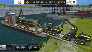 Transport Forestry | Fs 16 Tree Cutting & Wood Selling Gameplay | Farming Simulator 16 | Timelapse screenshot 3