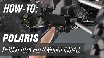 How To Install the Tusk SubZero Snow Plow Mount | Polaris RZR XP 1000