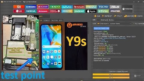 huawei y9s frp erase by unlock tool (test point)