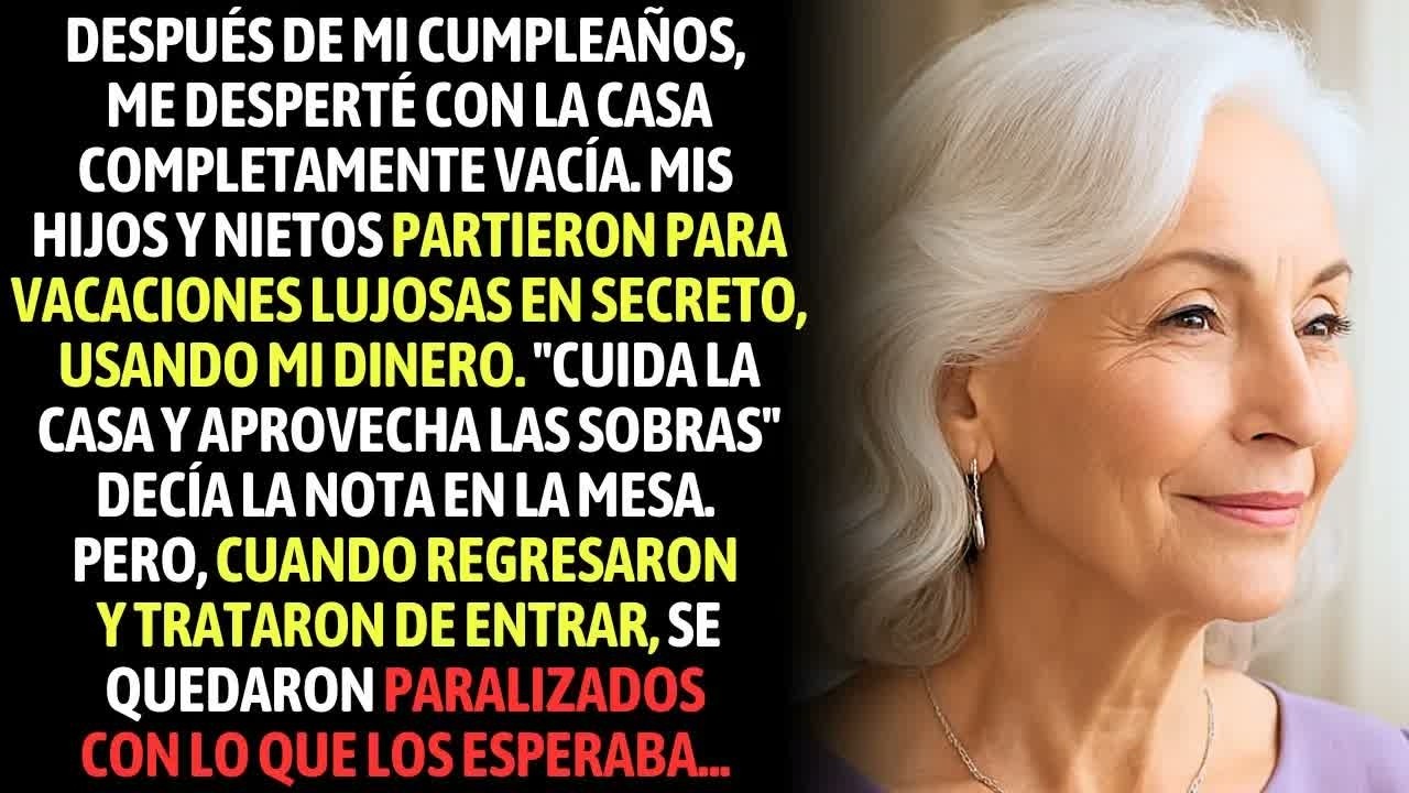 Después De Mi Cumpleaños Desperté Con La Casa Vacía. Mis Hijos Viajaron En Secreto Para Vacaciones..