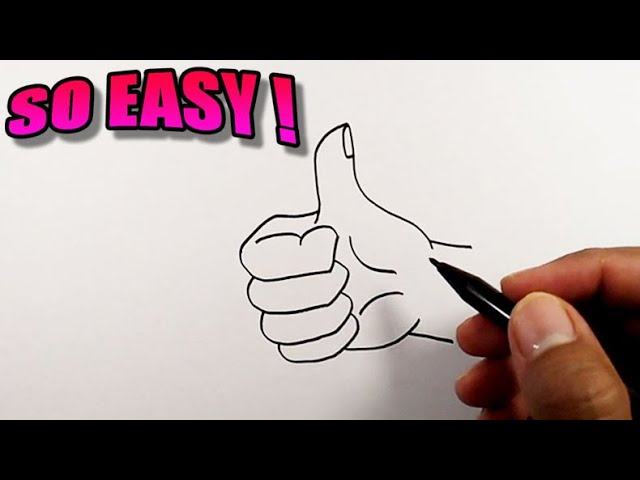 Hand drawing hand thumb up premium vector PNG - Similar PNG