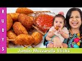 My 6 Month Old Granddaughter Tries my Jumbo Mozzarella Sticks Recipe in Urdu Hindi  - RKK