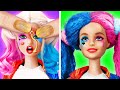 Extreme doll makeover  cool beauty hacks  harley turned to loker