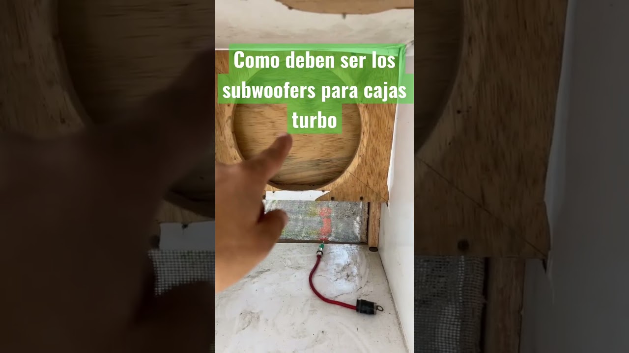 Qué subwoofers se usan en las cajas turbo ? 