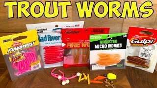 TROUT WORMS Trout Fishing Tips & Trout Worms Reviews (Which Worm Is the BEST???)