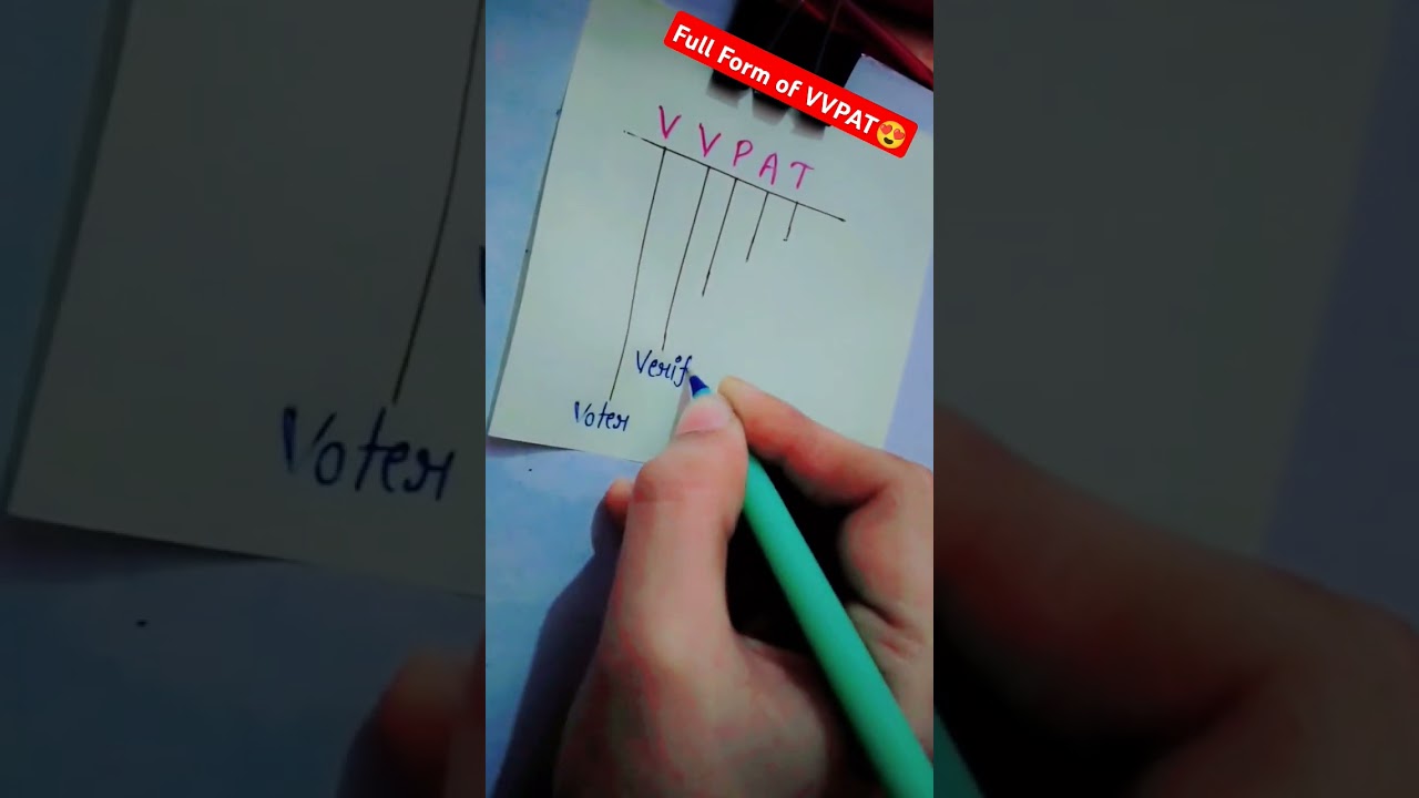 Full Form of VVPAT | Meaning of VVPAT | VVPAT | 