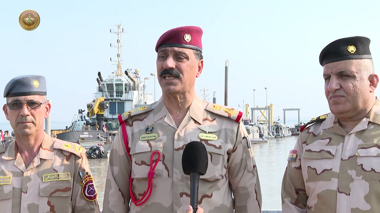 المفتشية العسكرية العامة تجري تفتيشاً فحصياً لقيادة القوة البحرية وآمرية موقع البصرة