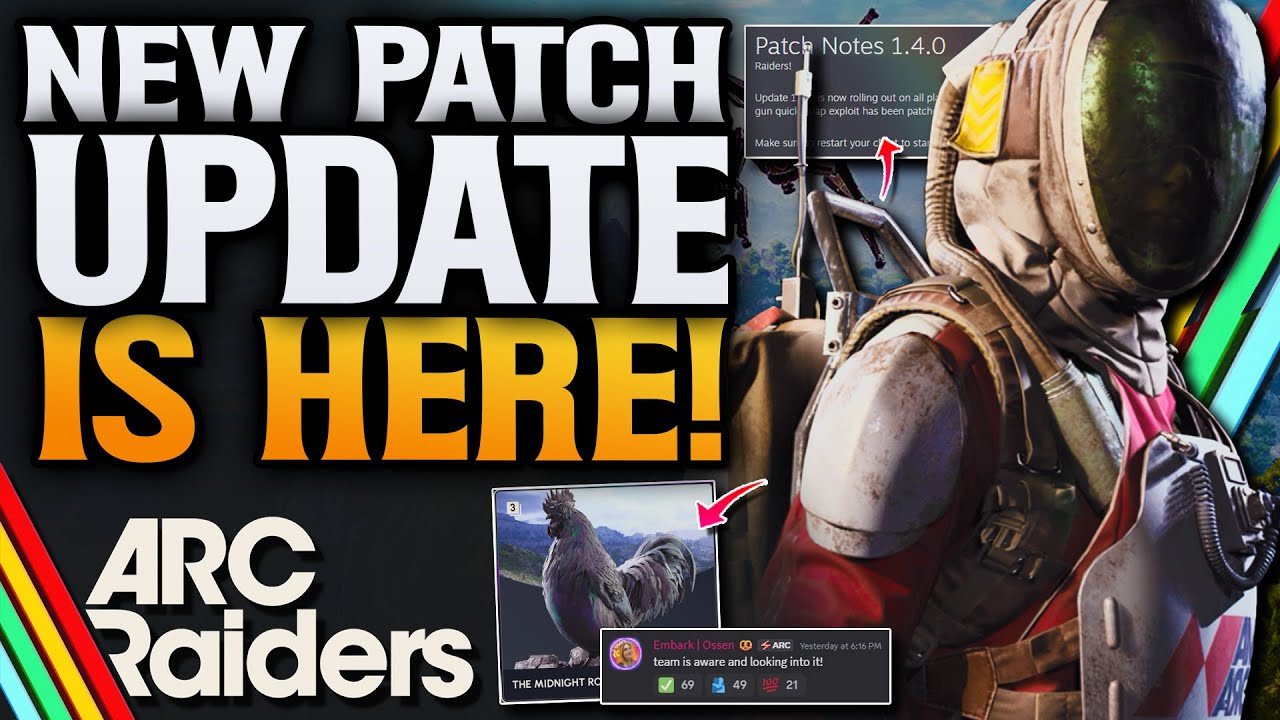 ARC Raiders New Patch Update! New Cosmetics & More! - YouTube