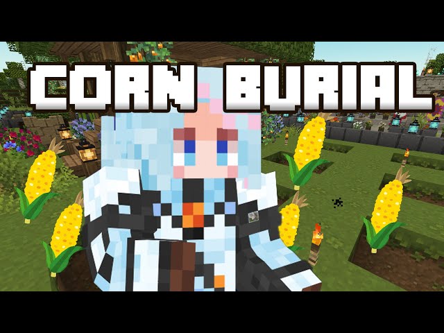 【Minecraft】Membuat ladang jagungのサムネイル