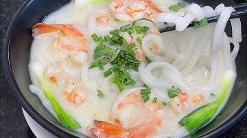 Cách nấu bánh canh tôm nước cốt dừa chuẩn kiểu người miền tây