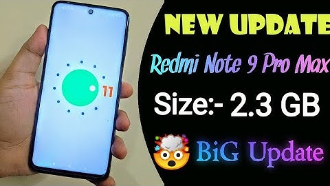 Redmi Note 9 Pro Max New Update MIUI 12.0.1.0